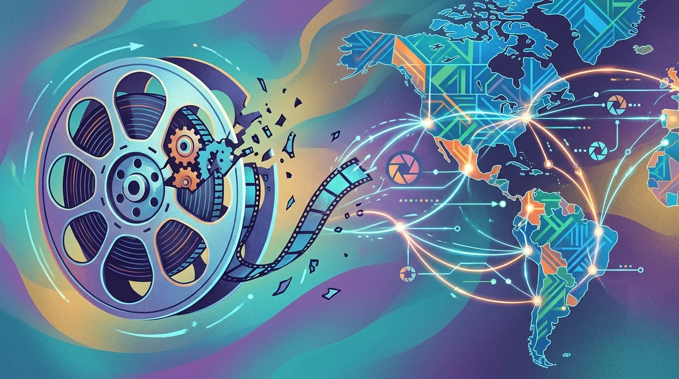 GLAFF to Honor Rodrigo Teixeira with Inaugural Visionary Award 1 Graphic representation of film industry connections between regions.