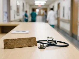A conceptual image representing a shift in medical leadership and career status.