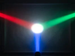 LG MRGB95B Comparison: Superior Color Volume with Motion and Glare Trade-offs Conceptual representation of RGB light sources used in premium display technology.