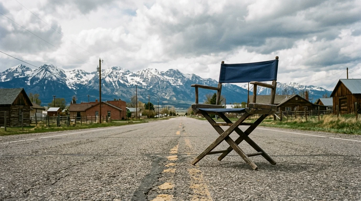 Danny Trejo Defends ‘Pawn Shop’ Role While Maintaining ‘Pro-Immigrant’ Stance 1 A director's chair on a road in Montana with mountains in the background.
