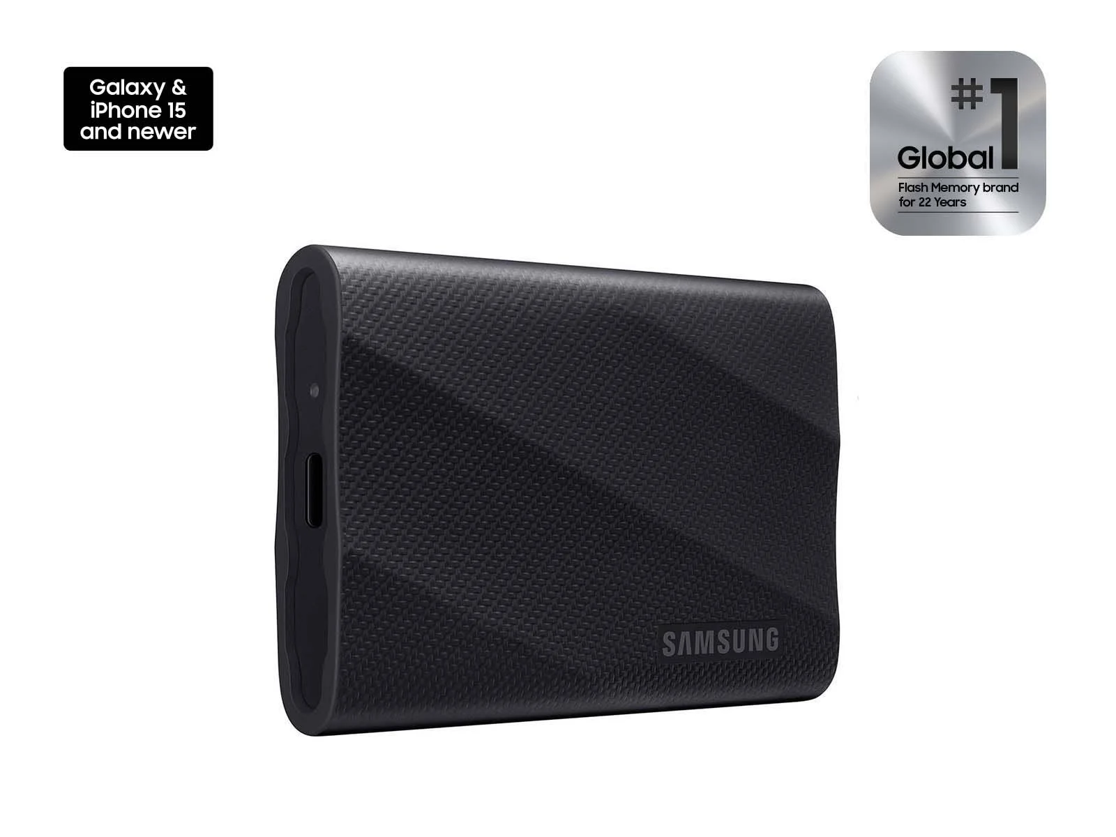 Samsung Portable SSD T9 2TB black external SSD, model MU-PG2T0B