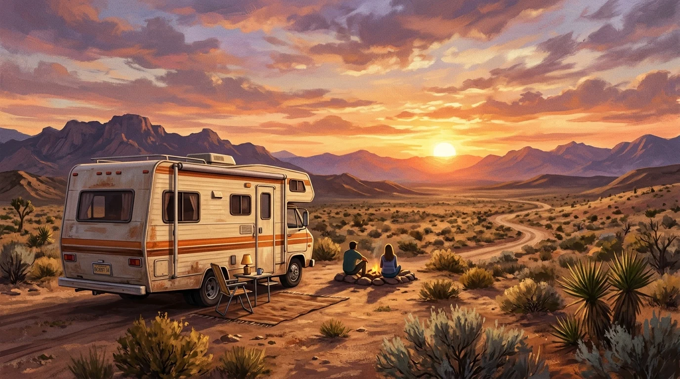 Michael Gray, 1970s Teen Idol and Original Shazam! Star, Dies at 75 1 Illustration of a classic 1970s motorhome in the desert