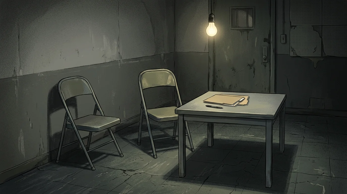 A conceptual image of two empty chairs representing cast exits.