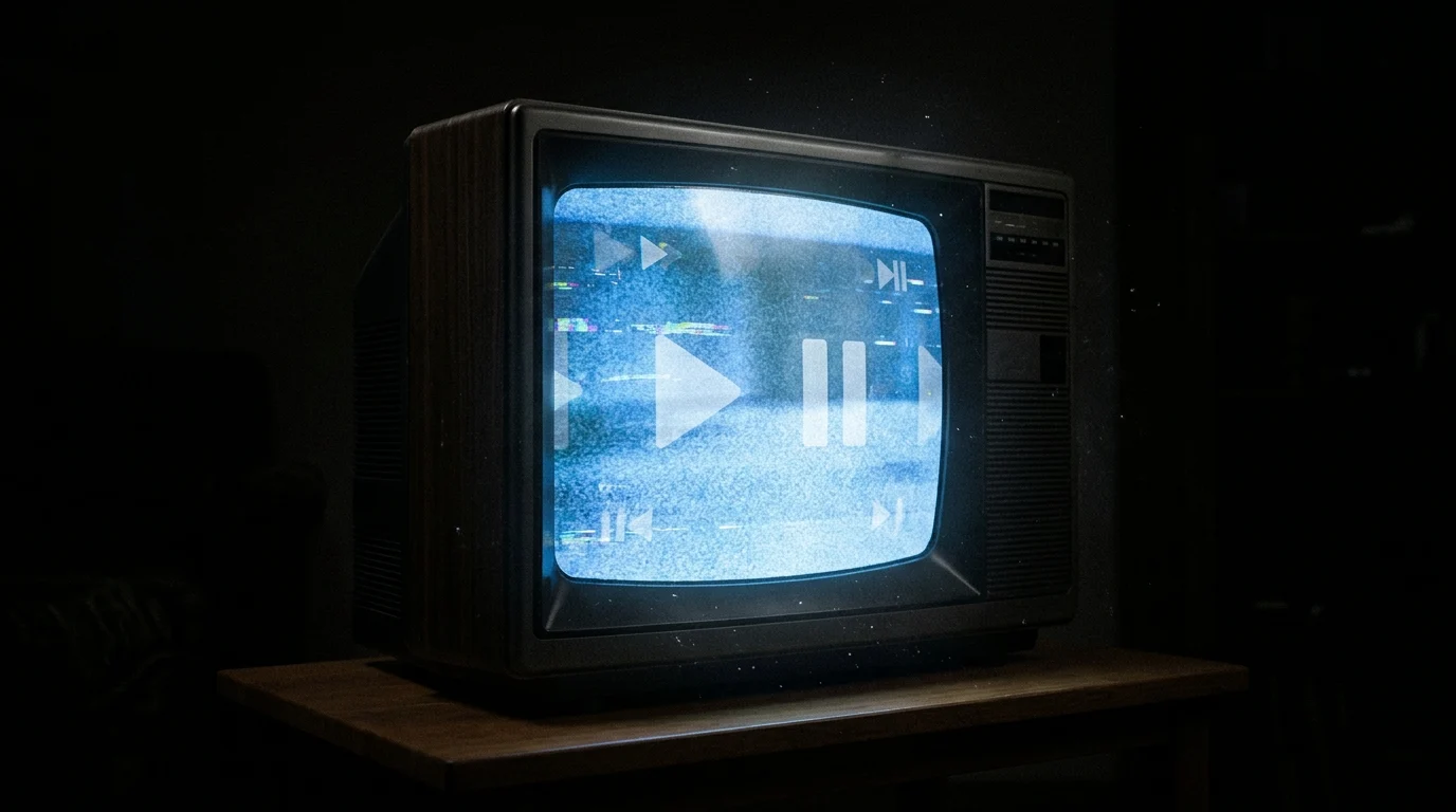 Jake Johnson and Damon Wayans Jr. Reunite for Hulu's The Cable Guy Pilot 1 A conceptual shot of a glowing vintage TV screen reflecting modern digital patterns.